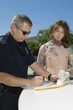 Officer Making a Drug Bust