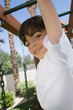 Little Boy on a Jungle Gym