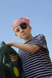 Little Boy Playing Pirate