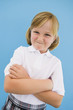 Girl Wearing School Uniform