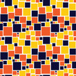 Seamless pattern with squares