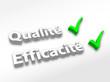Qualité / Efficacité (image 3D)