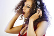 DJ girl in headphones