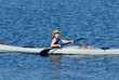 Photo: Attractive young woman in a kayak Attractive young woman in a kayak