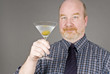 Man Holding a Classic Martini