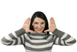 Happy woman face
