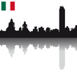 Vector: Black Vector Mexico silouhette skyline Black Vector Mexico silouhette skyline