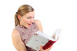 Foto: girl seeing an exciting picture girl seeing an exciting picture