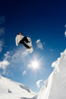 Snowboarder jump