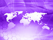 world map technology style