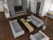 Modern interior. Modern interior.