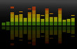 the vector  equalizer abstract background