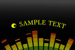 the vector  equalizer abstract background
