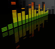 the vector  equalizer abstract background