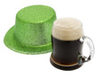 grüner Hut mit Schwarzbier, Saint Patricks day