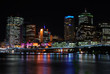 Night city with reflection Night city with reflection