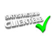 Satisfaction Clientèle (3D - avec coche)