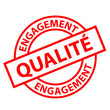Tampon "Engagement Qualit�" (rouge)