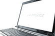 laptop over white background laptop over white background