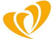 herz in orange