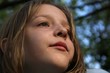 Girl, looking up