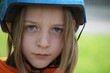 Girl with helm