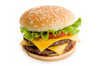hamburger isolated on white hamburger isolated on white