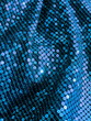 80s style, blue, sequined textile.