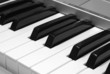 A close up of the keys of a piano