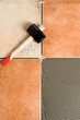 Unfinished floor tiles