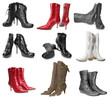 Photo: set of female boots set of female boots