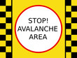 Lawine Schild
