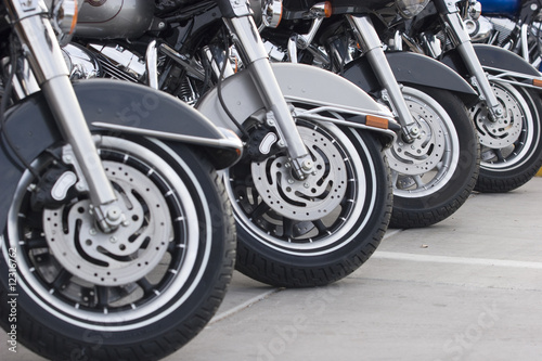 Photo: Motorcycles In A Row Motorcycles In A Row