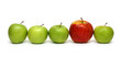 different concepts with apples