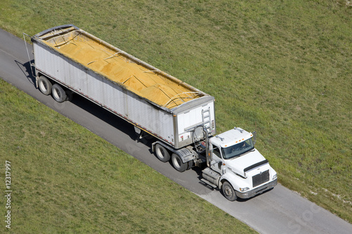 Photo: Truck Hauling Corn Truck Hauling Corn