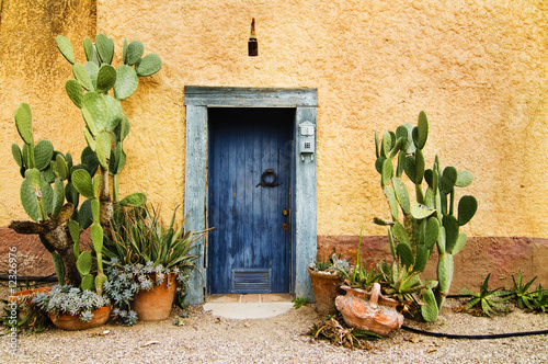 Photo: Charming rustin weather worn doorway in hot climate country Charming rustin weather worn doorway in hot climate country