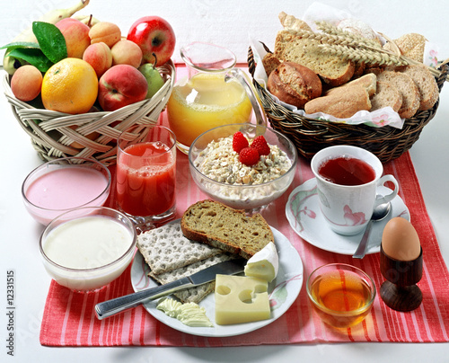 Frühstückstisch/continental breakfast