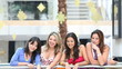 Women on a shopping center