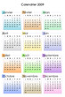 Calendrier 2009