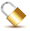 Secure padlock icon