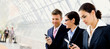 Businesspeople using mobile phone Businesspeople using mobile phone