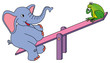 seesaw playing