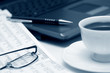 Coffee and accounting.