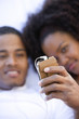 Couple Using MP3 Player