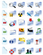 Set of internet and multimedia icons.