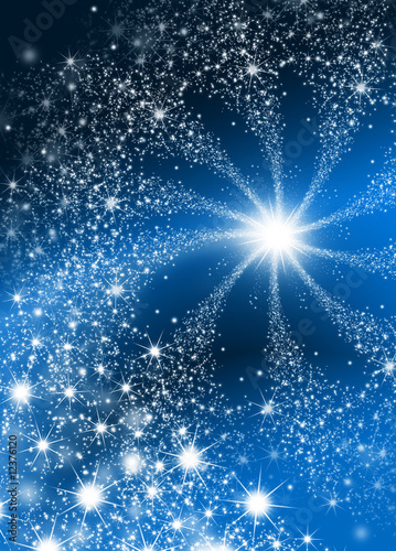 Illustration: Sternschnuppe - Sternenhimmel Sternschnuppe - Sternenhimmel