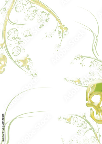 Illustration: totenkopf ornament totenkopf ornament