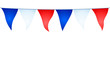 Fanions bleus blancs rouges