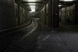 Eisenbahntunnel im Berliner Flughafen Tempelhof