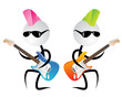 Vector: Two Punk Rock Guitarists Two Punk Rock Guitarists